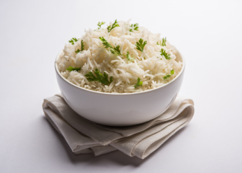 plain rice in a bowl