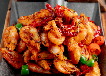 Prawns coconut roast