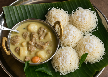 Idiyappam with stew