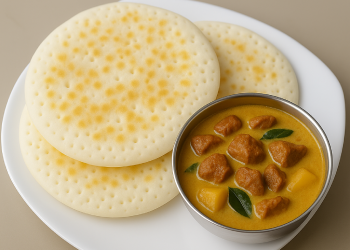 Kallappam with beef mappas