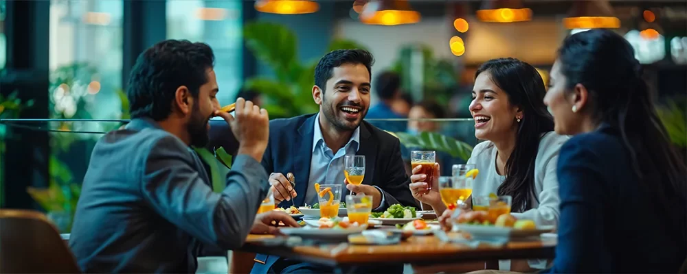 Friends in Corporate Event