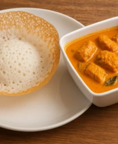 Appam Fish Curry