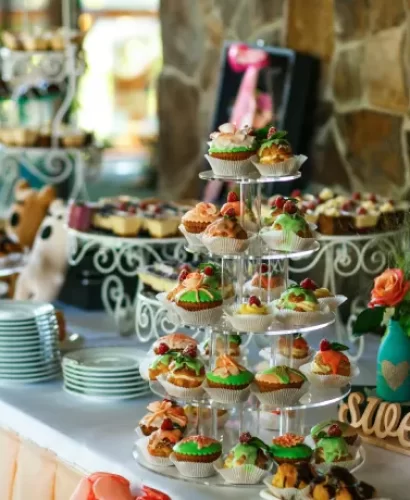 Table with Lots of sweets