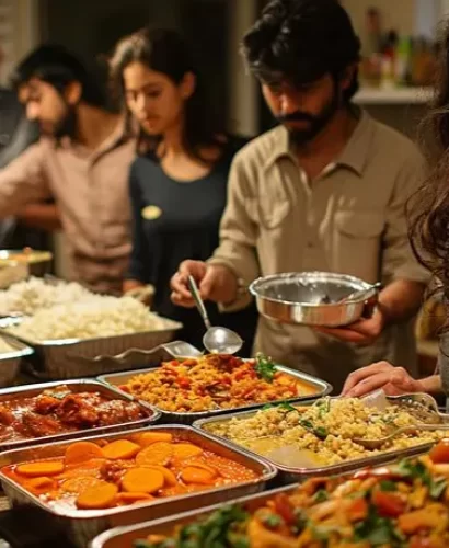 Buffet Service in a corporate event
