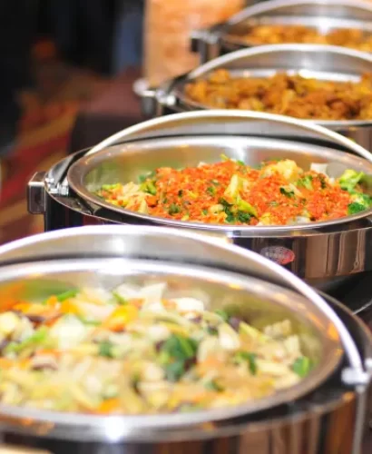 South Indian Buffet table